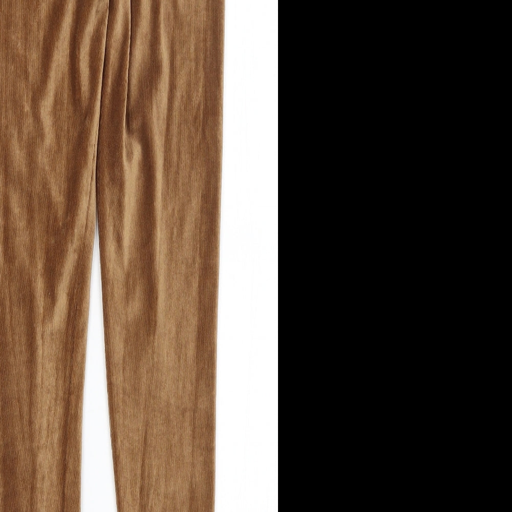 Pep & Co Womens Brown Capri Leggings Size 8 L27 in