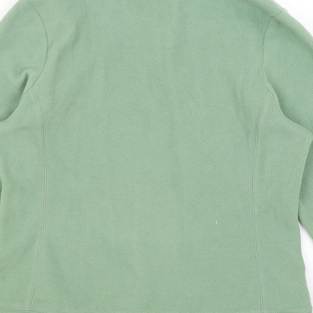 Preworn Womens Green Full Zip Jumper Size 8