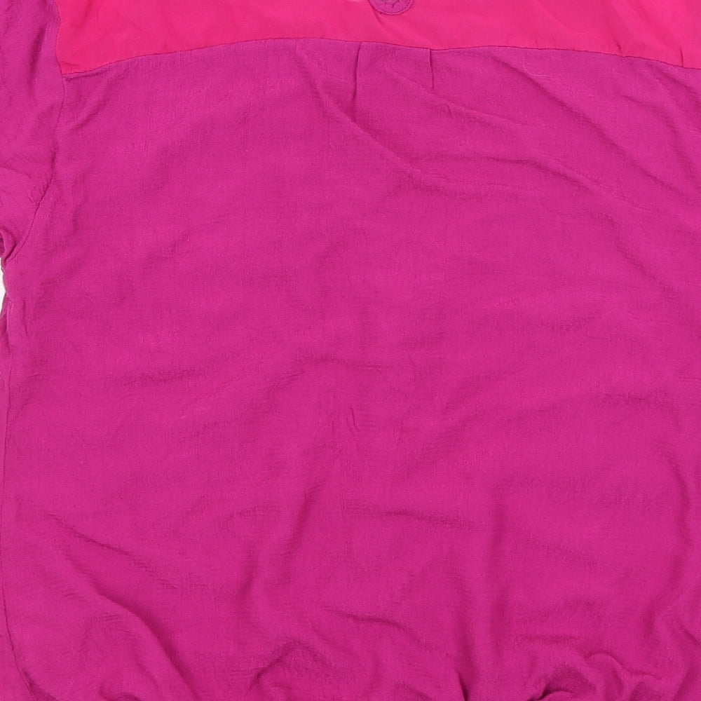 Per Una Womens Pink Basic T-Shirt Size 12