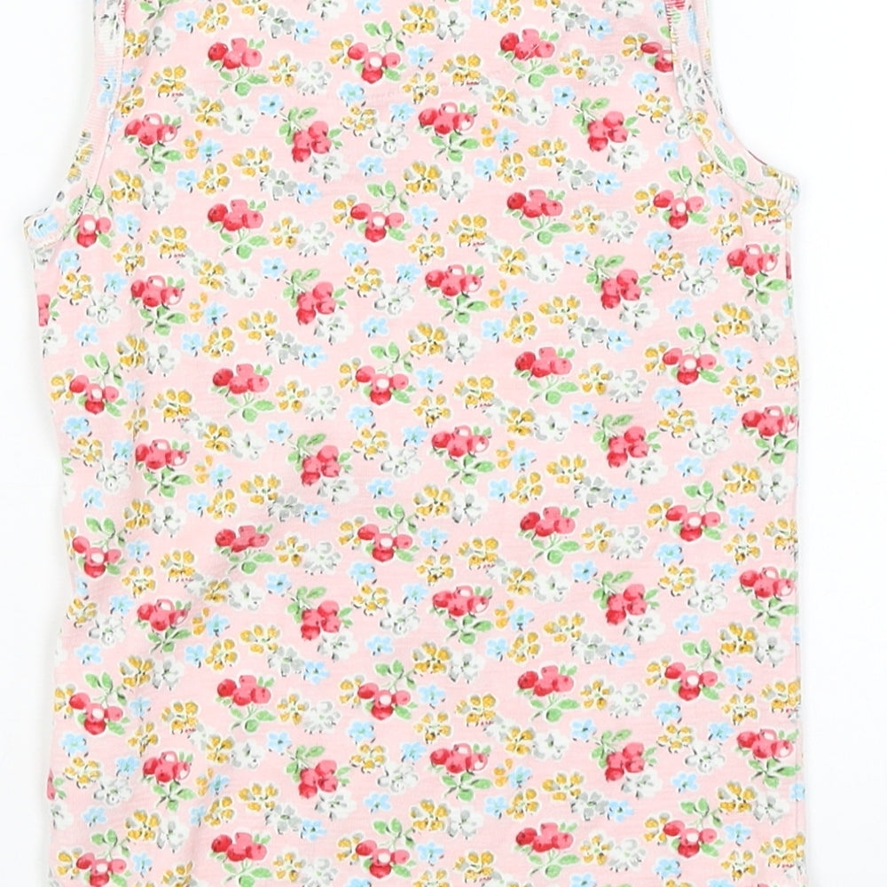 NEXT Girls Pink Floral Basic Tank Size 3-4 Years