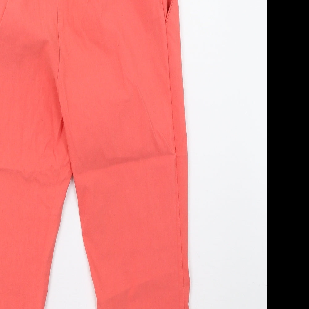 Matalan Womens Pink Cropped Trousers Size 8 L20 in