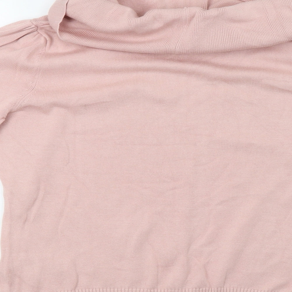 alessa w Womens Pink Knit Pullover Sweatshirt Size 16