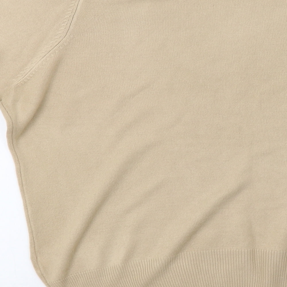 Marks & Spencer Womens Beige Knit Pullover Sweatshirt Size 14