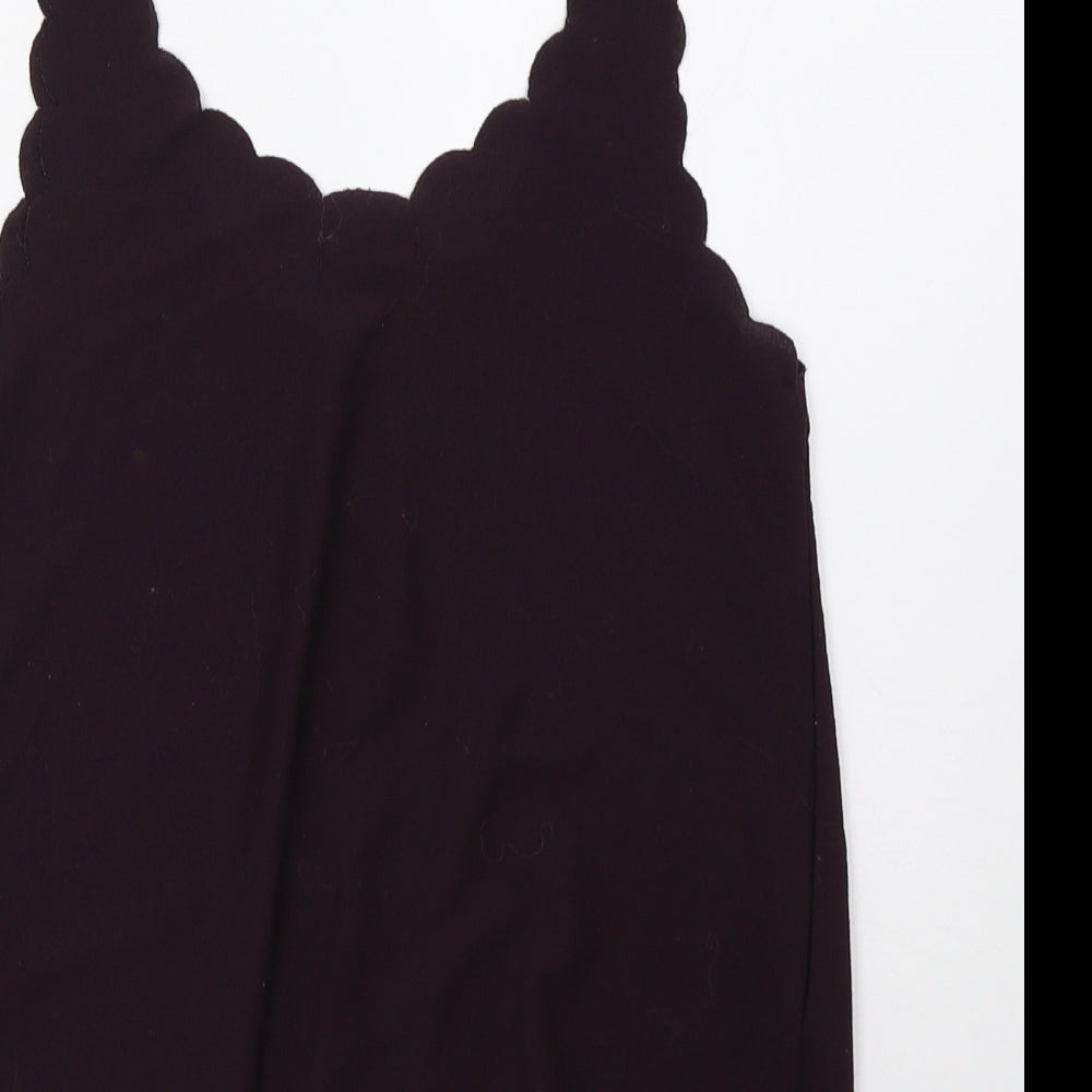 Topshop Womens Purple Basic Tank Size 8