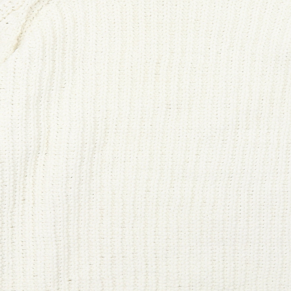 Marks & Spencer Womens White Knit Pullover Sweatshirt Size L