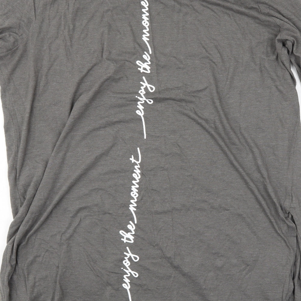 Rainbow Womens Grey Basic T-Shirt Size L
