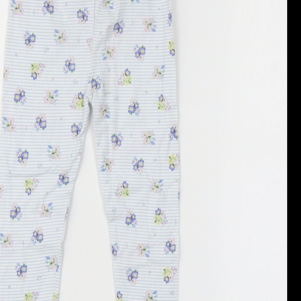 TU Girls Multicoloured Floral Jegging Trousers Size 2 Years