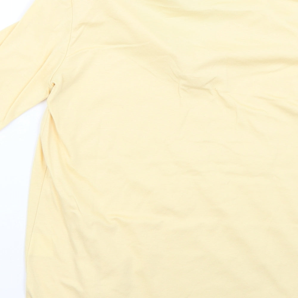 country collection Womens Yellow Basic Polo Size XS