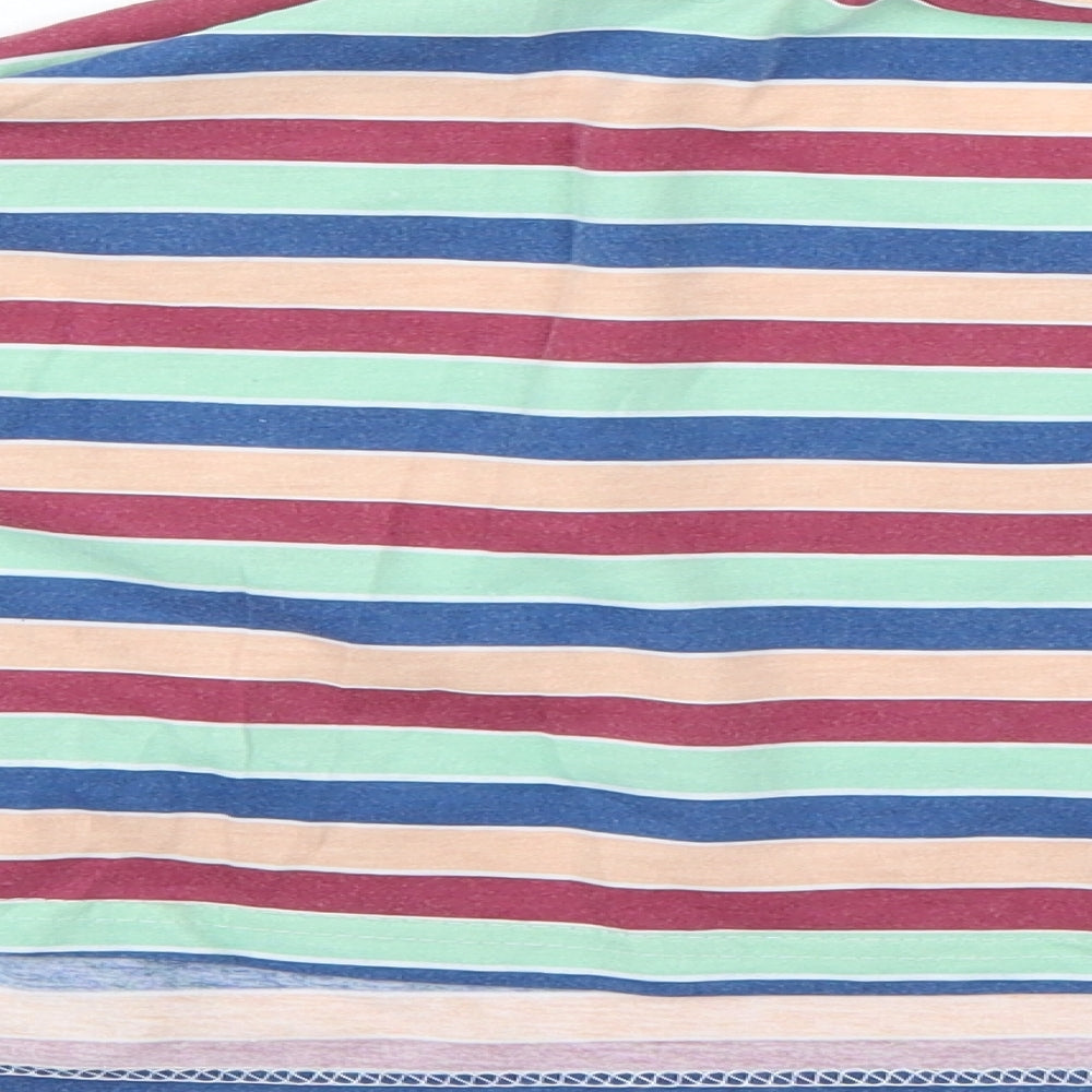 Missguided Womens Multicoloured Striped Pullover Jumper Size 12