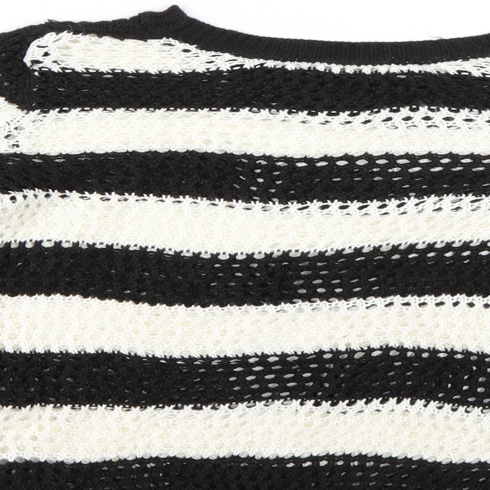 H&M Girls Multicoloured Striped Pullover Jumper Size 11-12 Years
