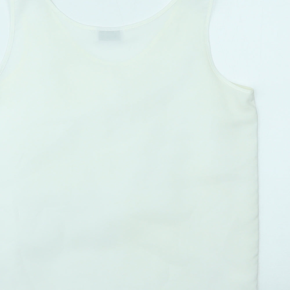 Orantez Womens White Basic Tank Size 12