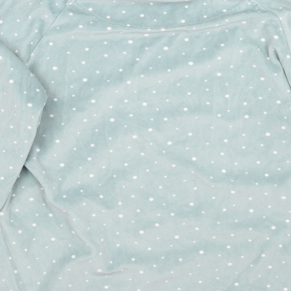 Love to lounge Womens Green Polka Dot Top Pyjama Top Size 6 - Do not disturb