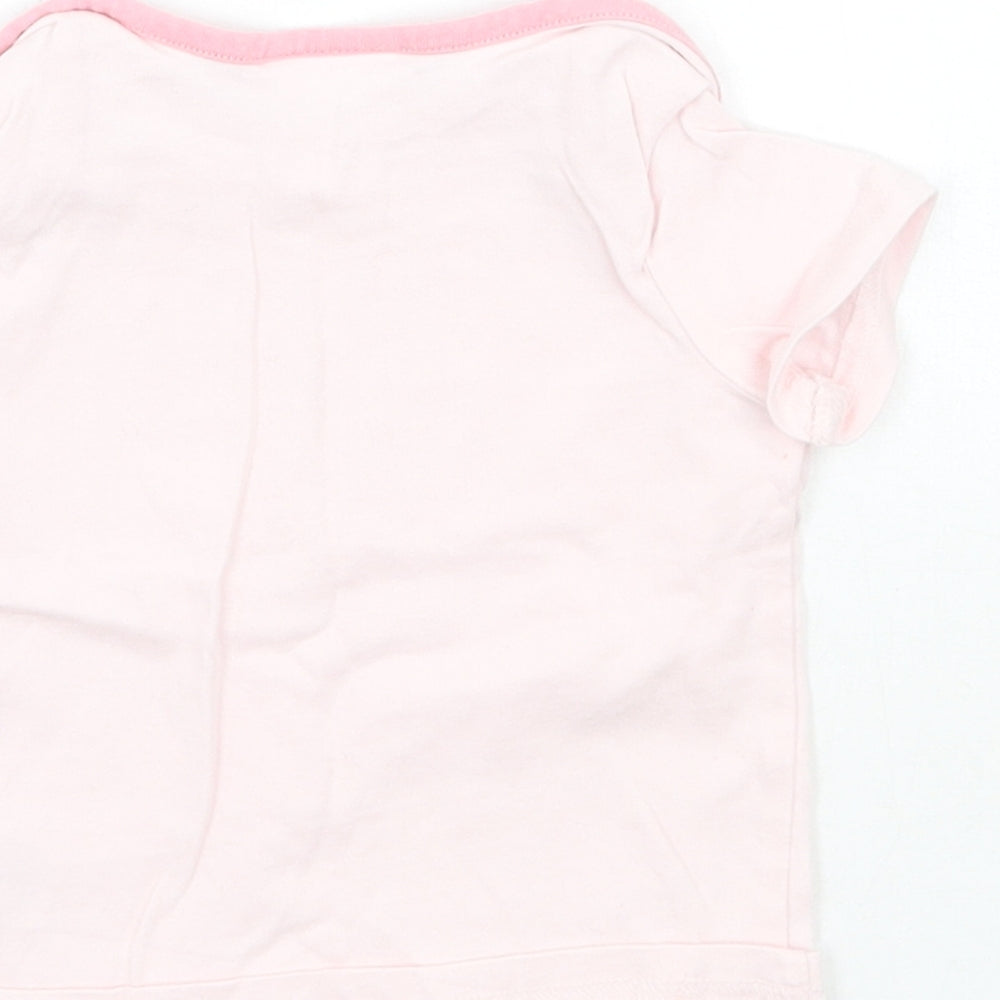 NEXT Girls Pink Basic T-Shirt Size 0-3 Months