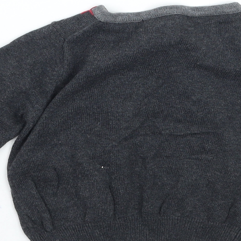 Shrinking Violet Girls Grey Cardigan Jumper Size 12-18 Months
