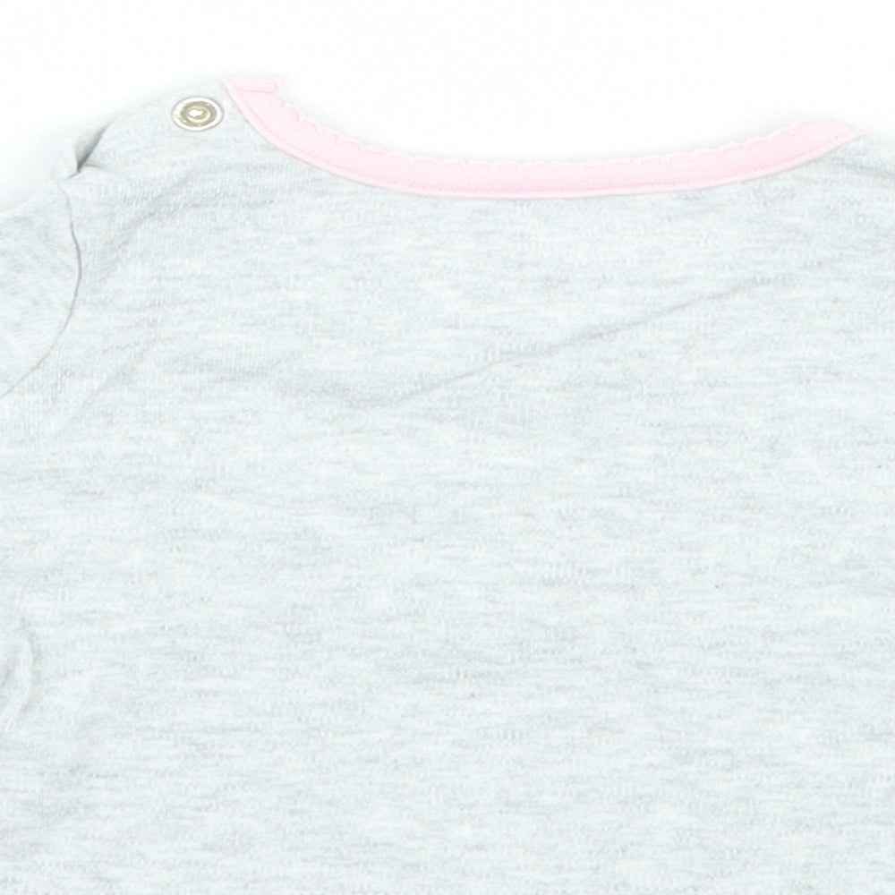 Primark Girls Grey Basic T-Shirt Size 0-3 Months
