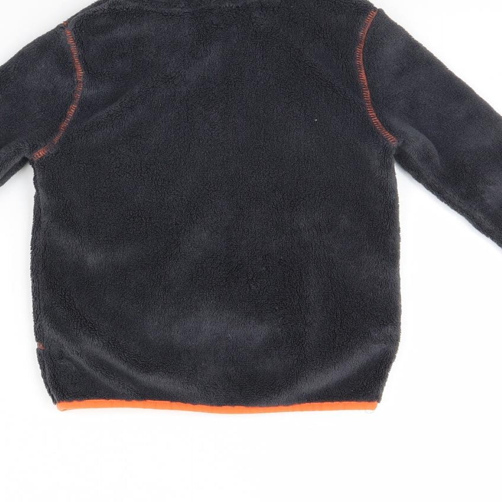lulipu Boys Grey Fleece Jacket Size 3 Years