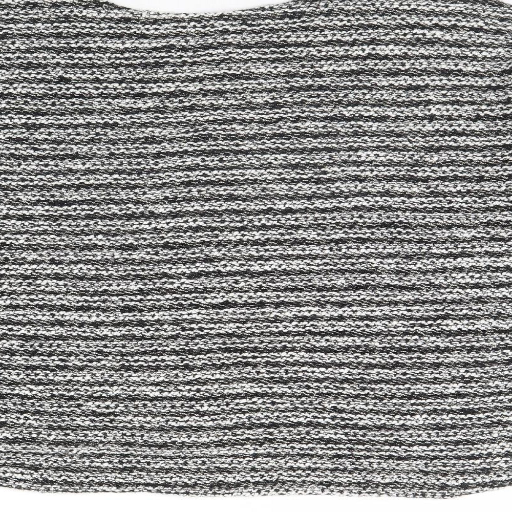 Atmosphere Womens Black Herringbone Pullover Jumper Size M