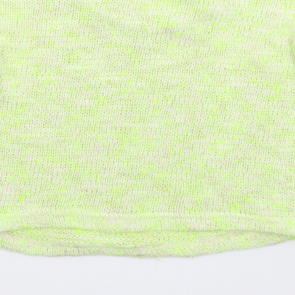 New Look Girls Green Knit Pullover Jumper Size 12-13 Years