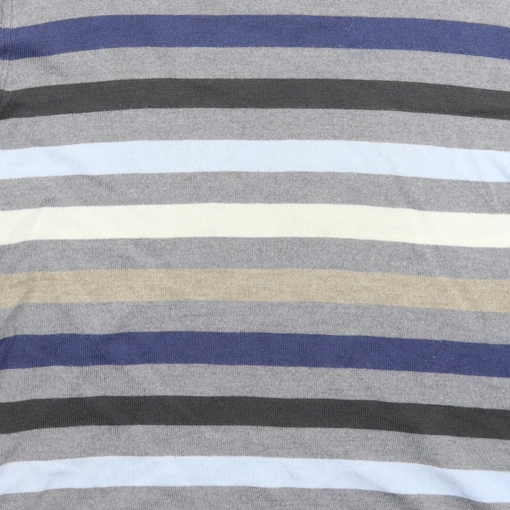 Parkes Womens Multicoloured Striped Knit Pullover Jumper Size M