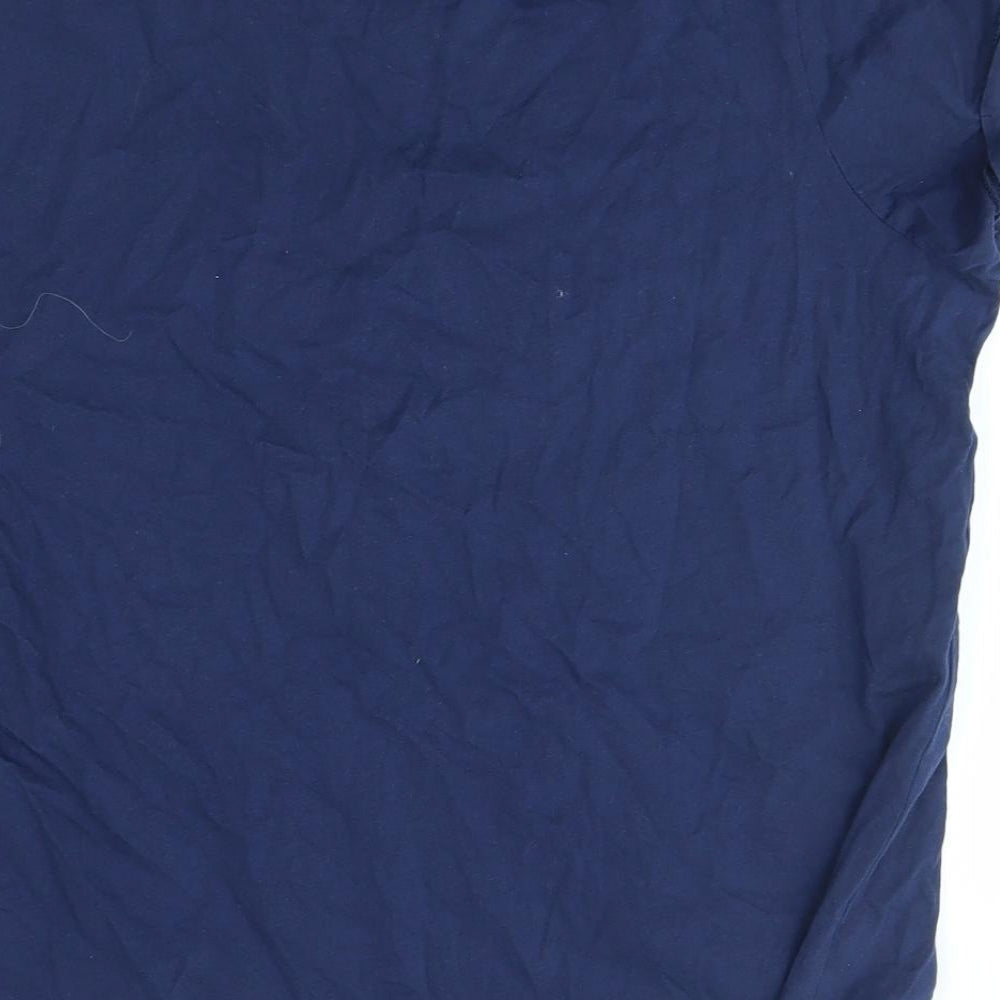 George Womens Blue Basic T-Shirt Size 12 - naughty is the new nice, christmas