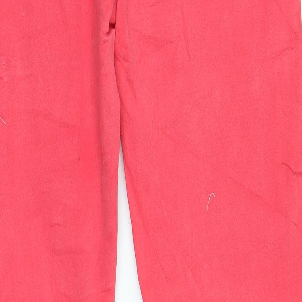 stradivarias Womens Red Straight Jeans Size 10 L30 in
