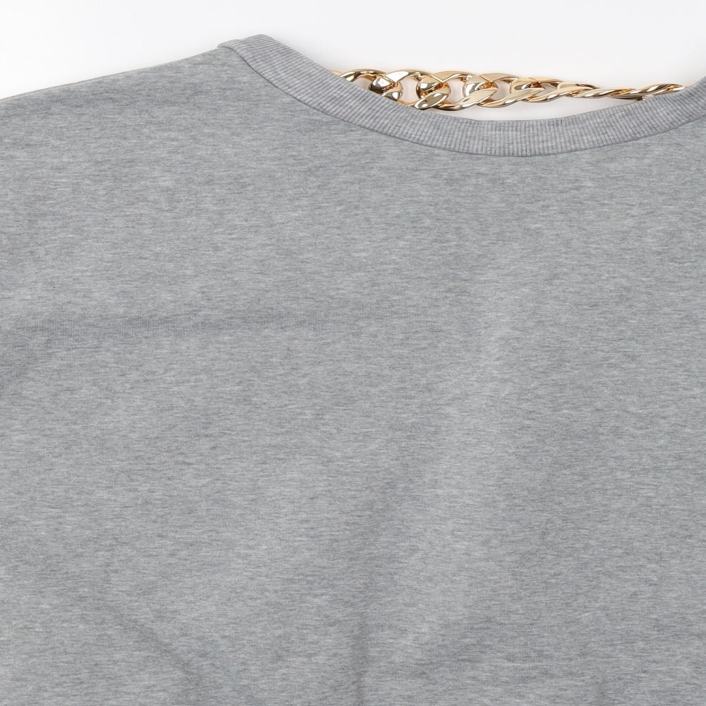 Cherry Koko Womens Grey Pullover Sweatshirt Size M - Golden Chain