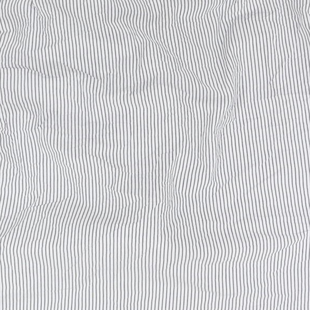 Marks & Spencer Mens White Striped Button-Up Size 44