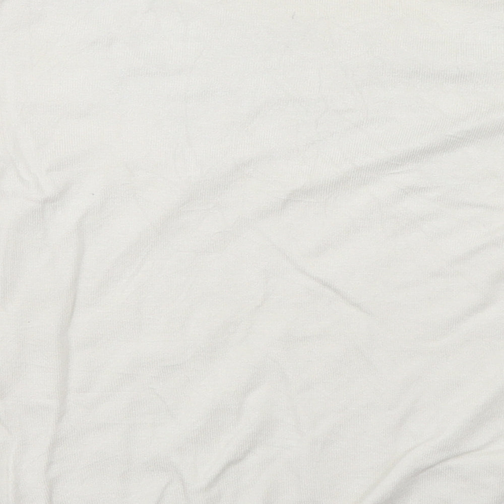 Marks and Spencer Womens White Floral Pullover Jumper Size 8