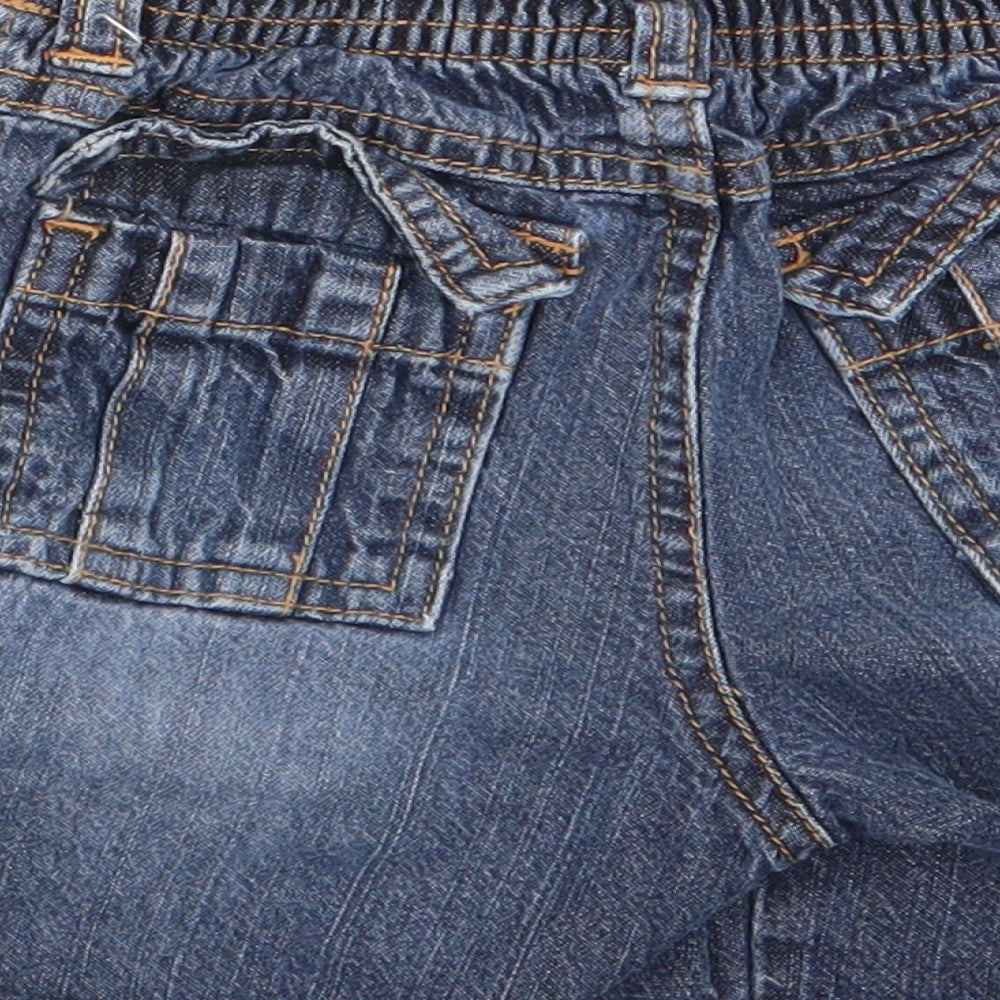 Gymboree Boys Blue Cargo Jeans Size 12-18 Months