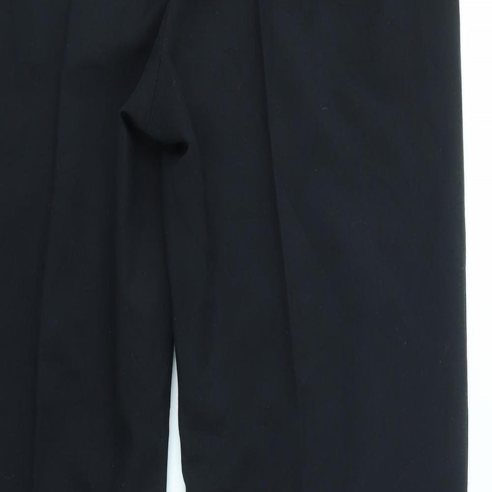 Marks & Spencer Womens Black Dress Pants Trousers Size 10 L30 in