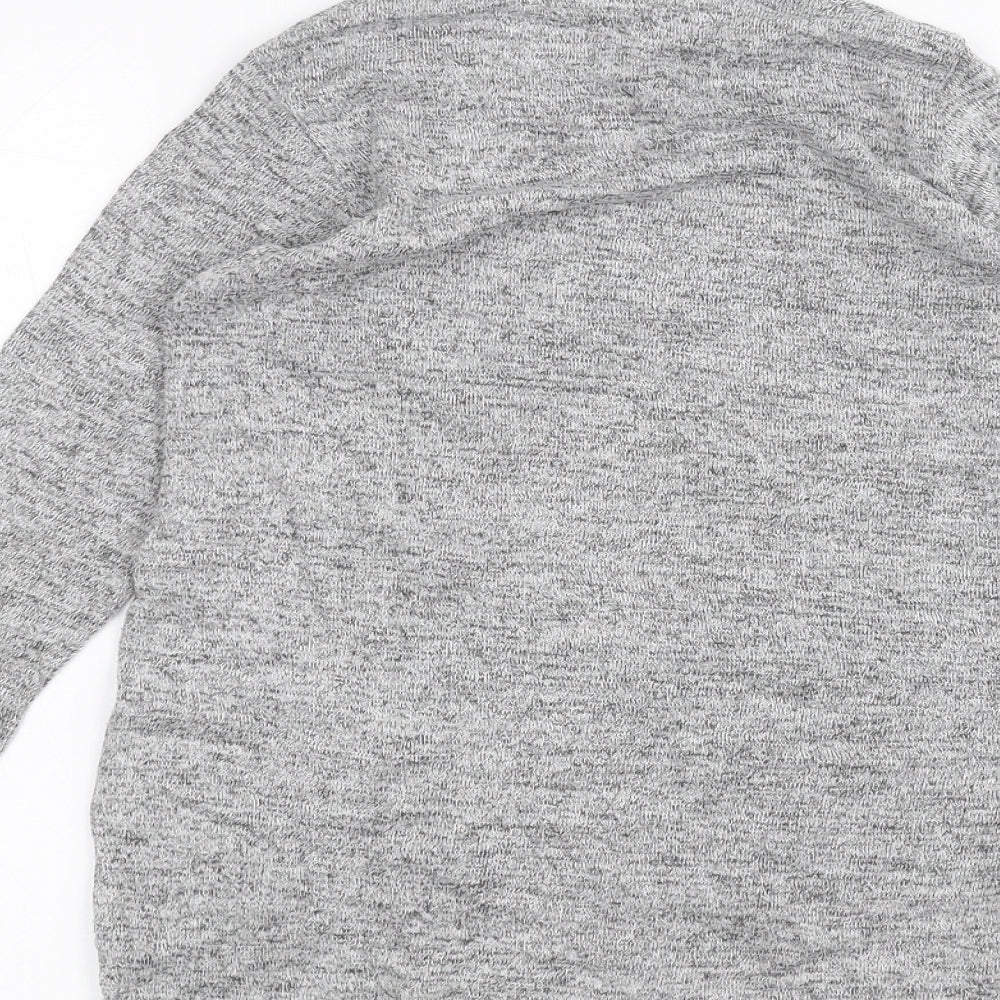 meybiy kids Girls Grey Basic T-Shirt Size 9-10 Years