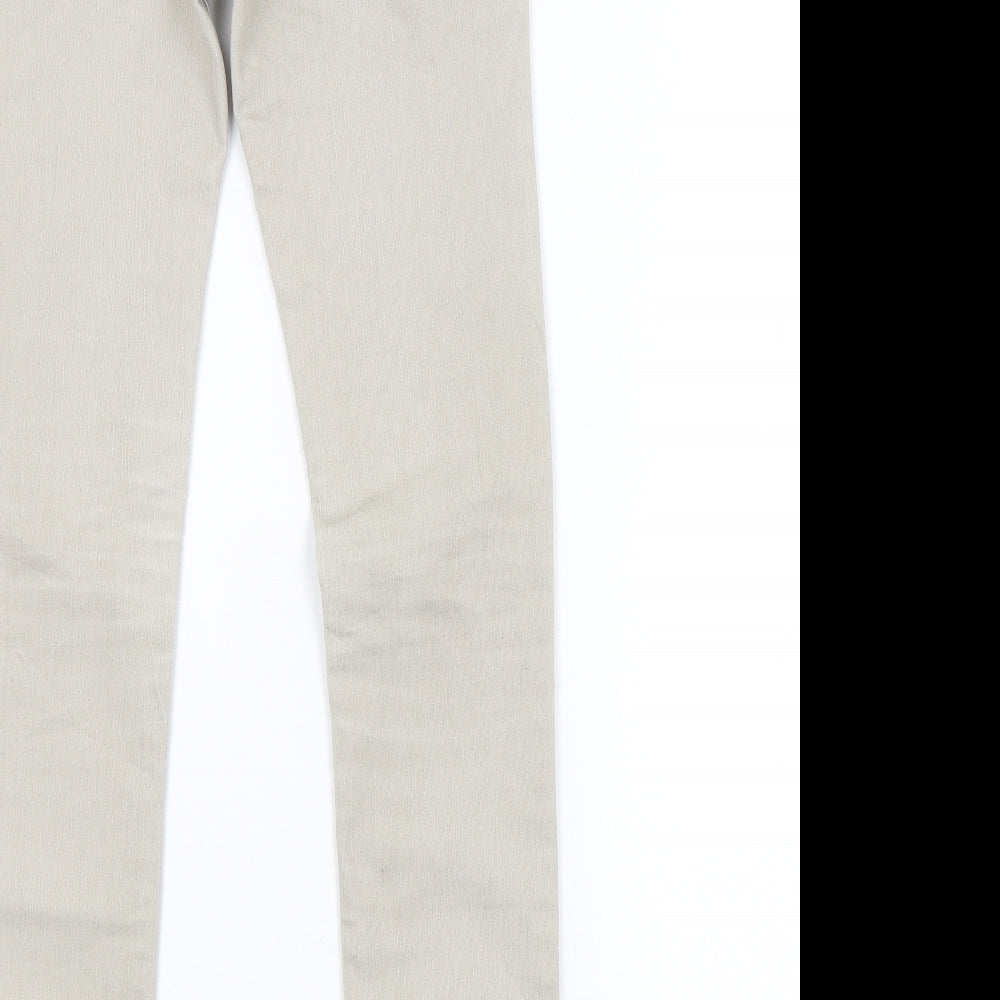 Preworn Womens Grey Skinny Jeans Size 6 L31 in