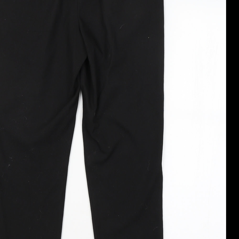 Next Womens Black Trousers Size 12 L25 in