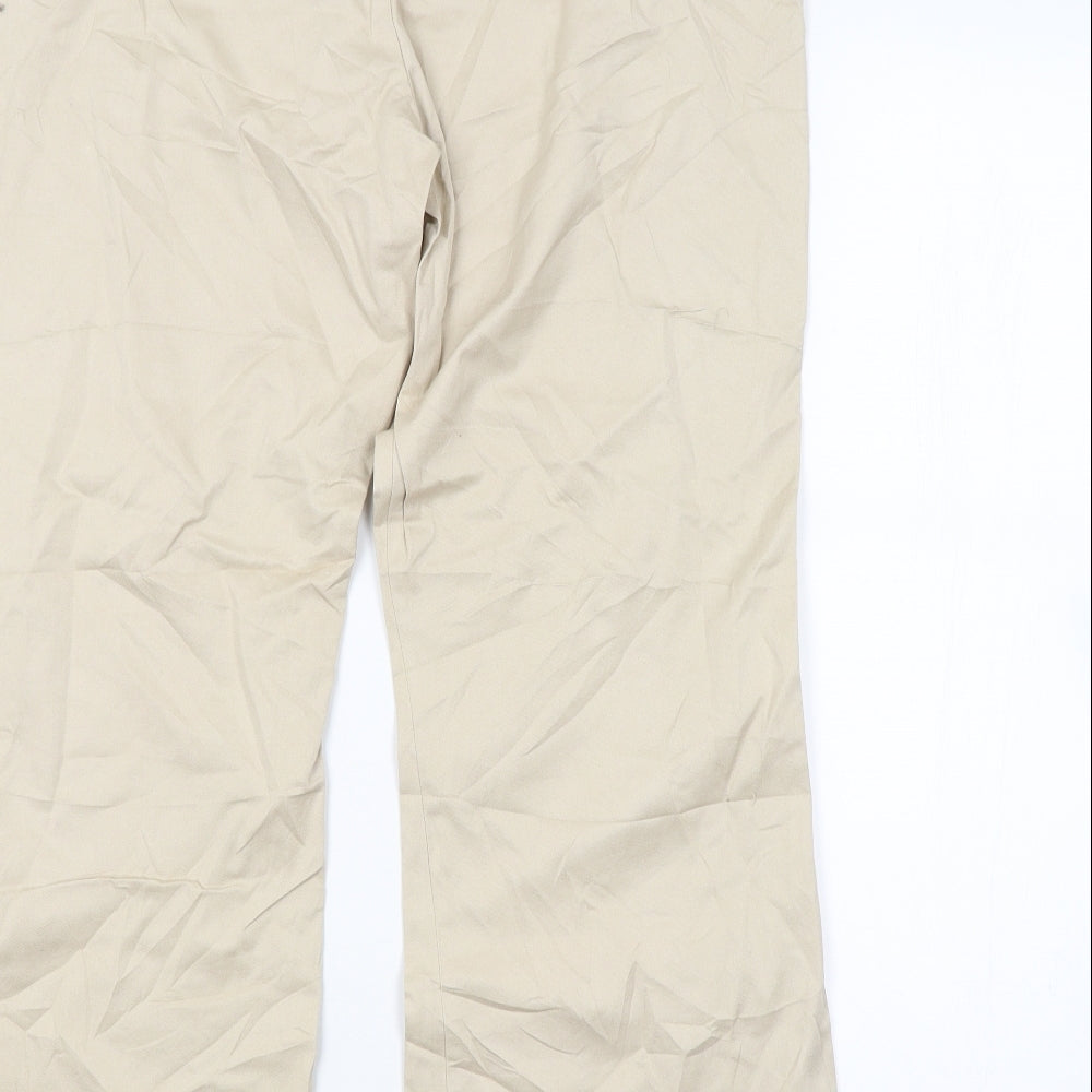 Papaya Womens Beige Trousers Size 16 L29 in