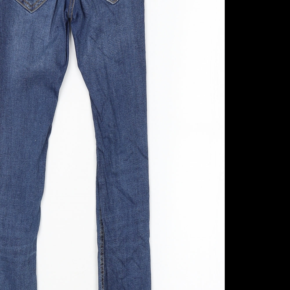 Womens Blue Skinny Jeans Size XS L26 in