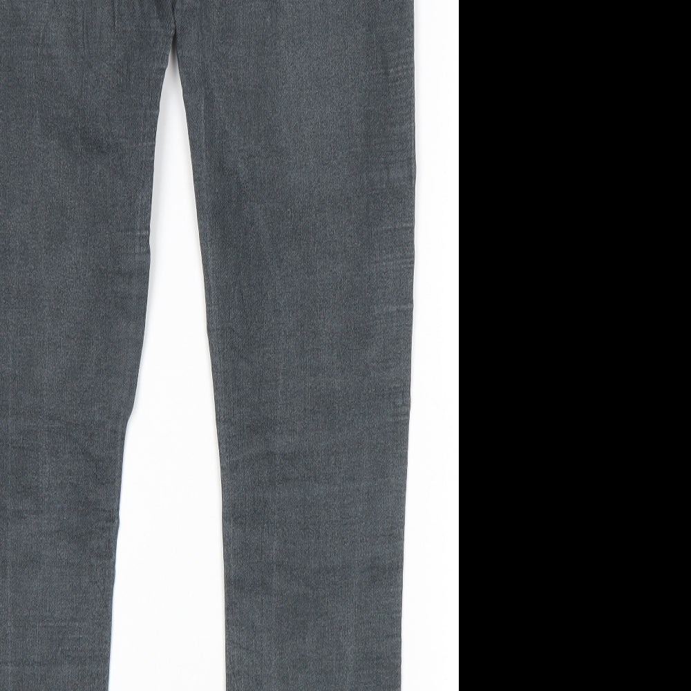 H&M Womens Grey Skinny Jeans Size 32 in L28 in