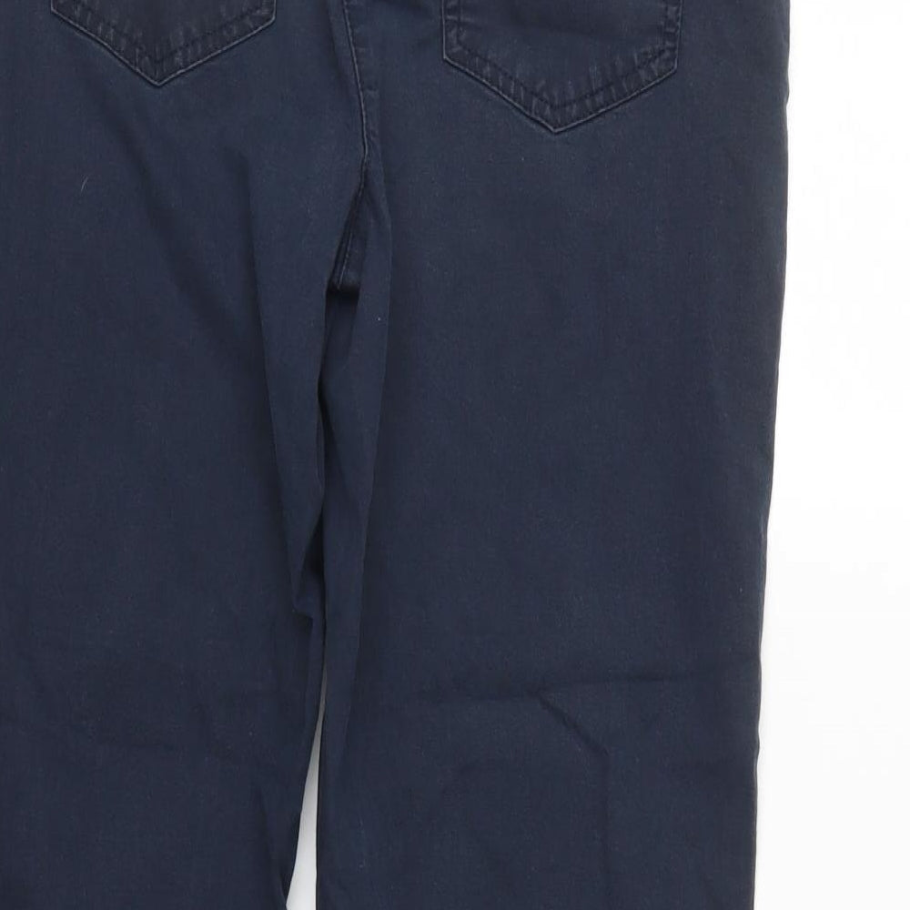 Canda Womens Blue Denim Cropped Jeans Size 10 L23 in