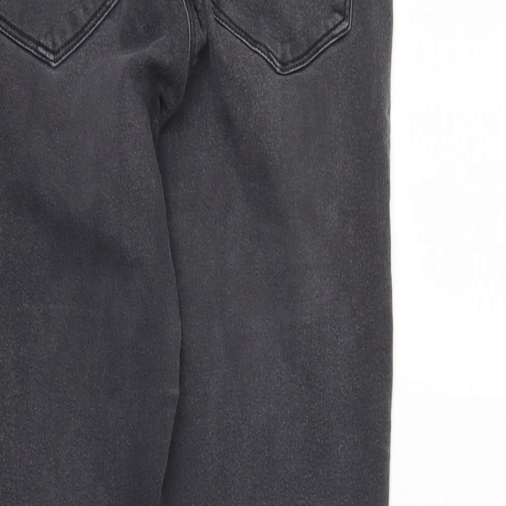 Papaya Womens Black Denim Tapered Jeans Size 10 L28 in - Elastic Waist