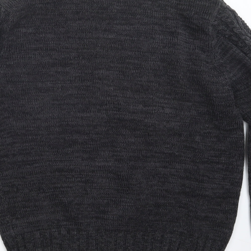 H&M Womens Grey Knit Pullover Jumper Size S