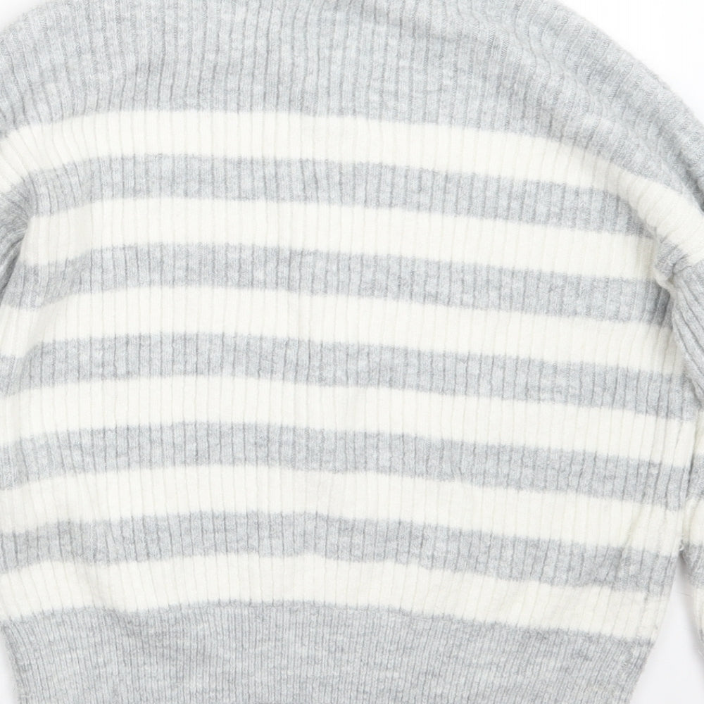 George Womens Grey Knit Pullover Jumper Size 8