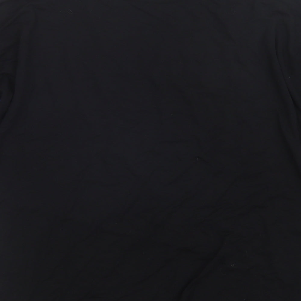 Select Womens Black Basic T-Shirt Size 14