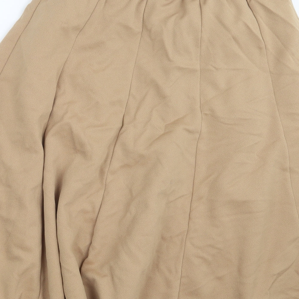 Riddella Womens Beige A-Line Skirt Size 14