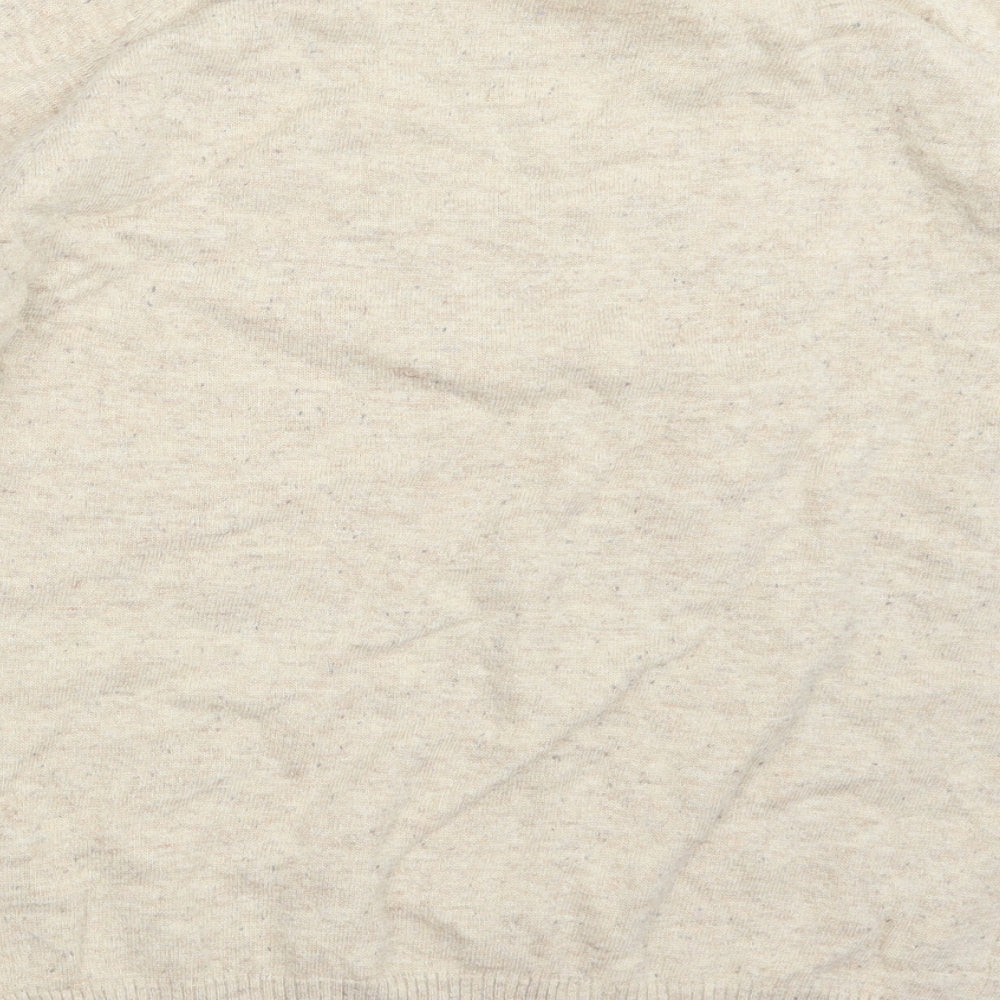 Next Womens Beige Knit Pullover Jumper Size 16