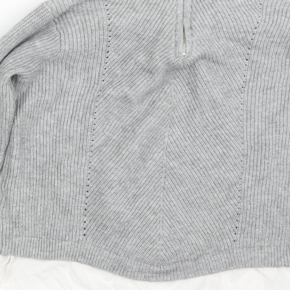 Primark Womens Grey Knit Pullover Jumper Size 12