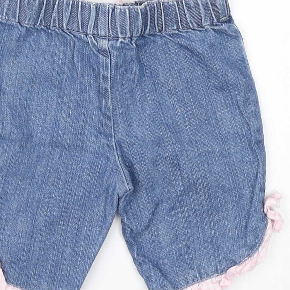 Starting Out Girls Blue Denim Cropped Jeans Size 9 Months