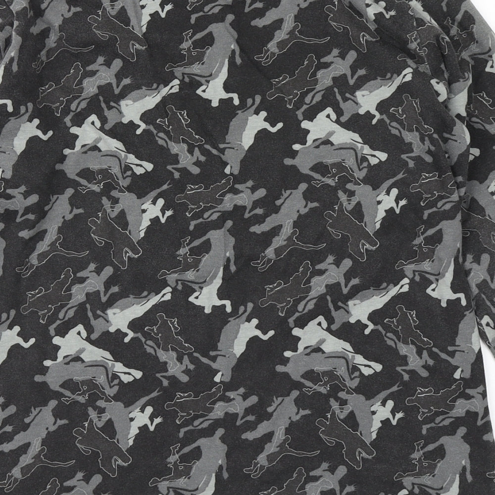 Matalan Boys Grey Camouflage Basic T-Shirt Size L - Fortnite