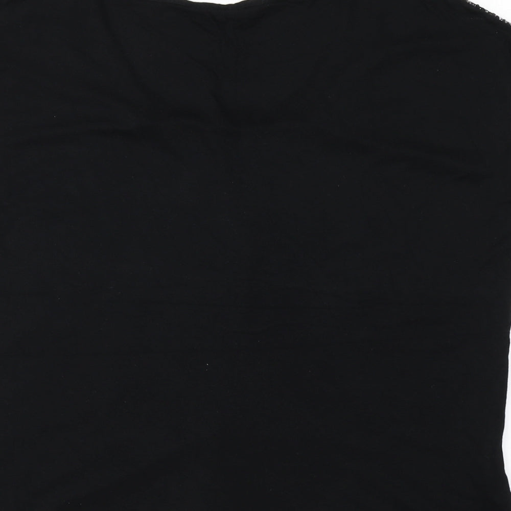 Dorothy Perkins Womens Black Basic T-Shirt Size 10