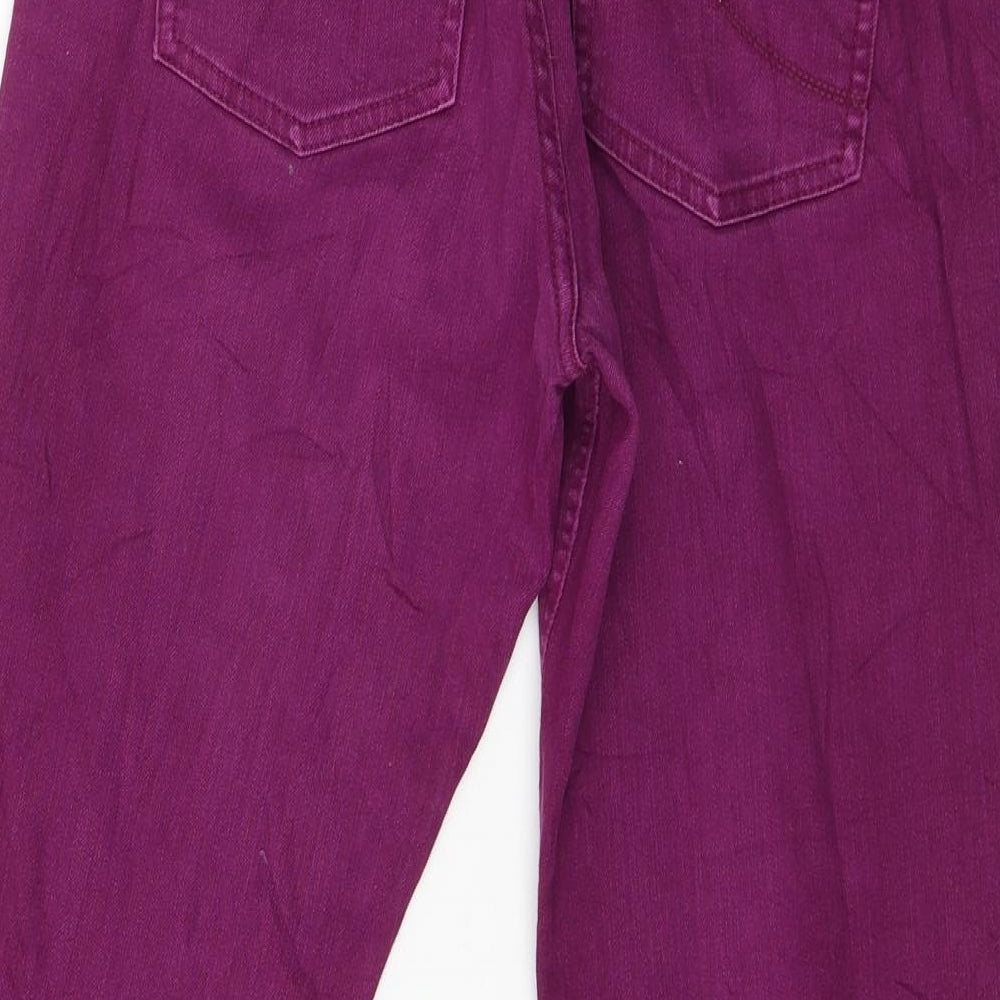 St Oliver Womens Purple Denim Cropped Jeans Size 32 in L25 in