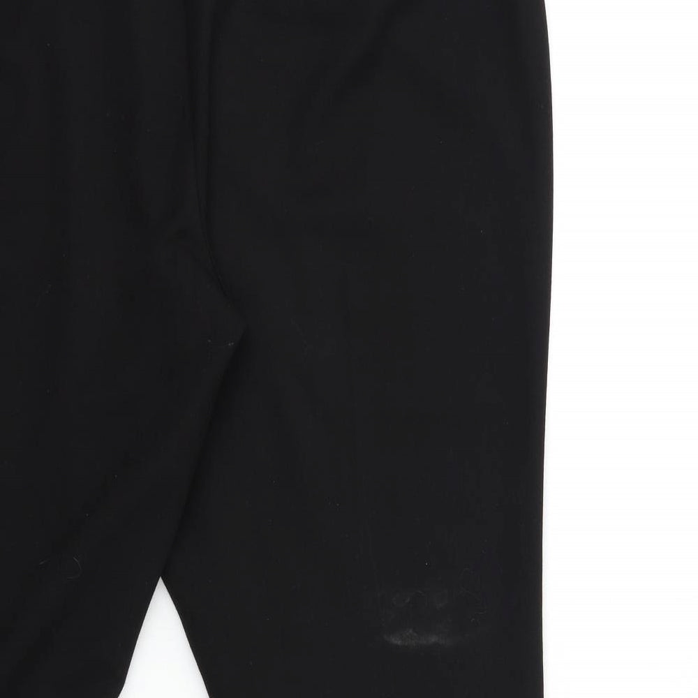 Preworn Womens Black Trousers Size 42 in L27 in