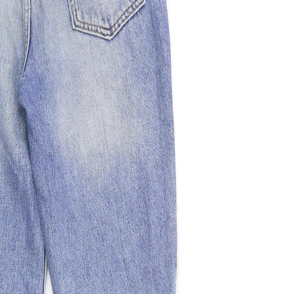 H&M Womens Blue Denim Straight Jeans Size 6 L29 in